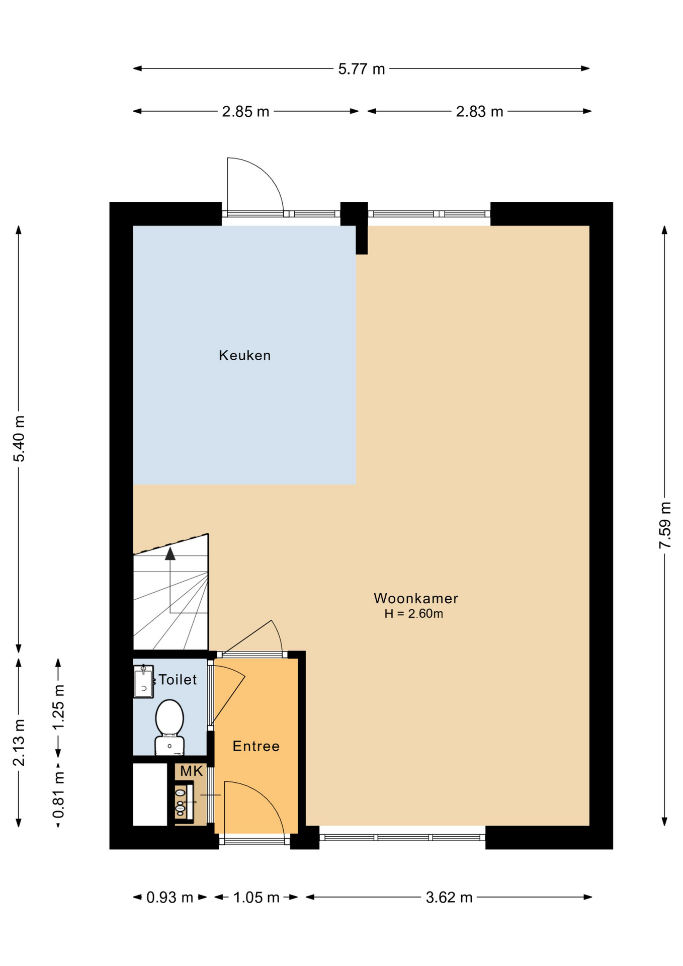 Horst 20 6 - 8225 LW - lelystad-plattegrond-1